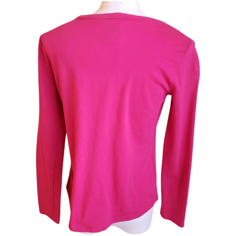 Wonder Nation Girls Pink Long Sleeve Tee – Size Large (10/12) - Picture 5 of 10